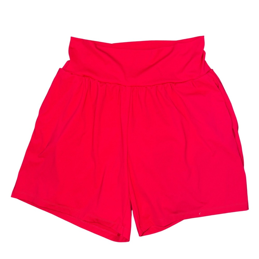 Halara High Waisted Activewear Shorts Hot Pink XL Nylon Elastane Back Pocket